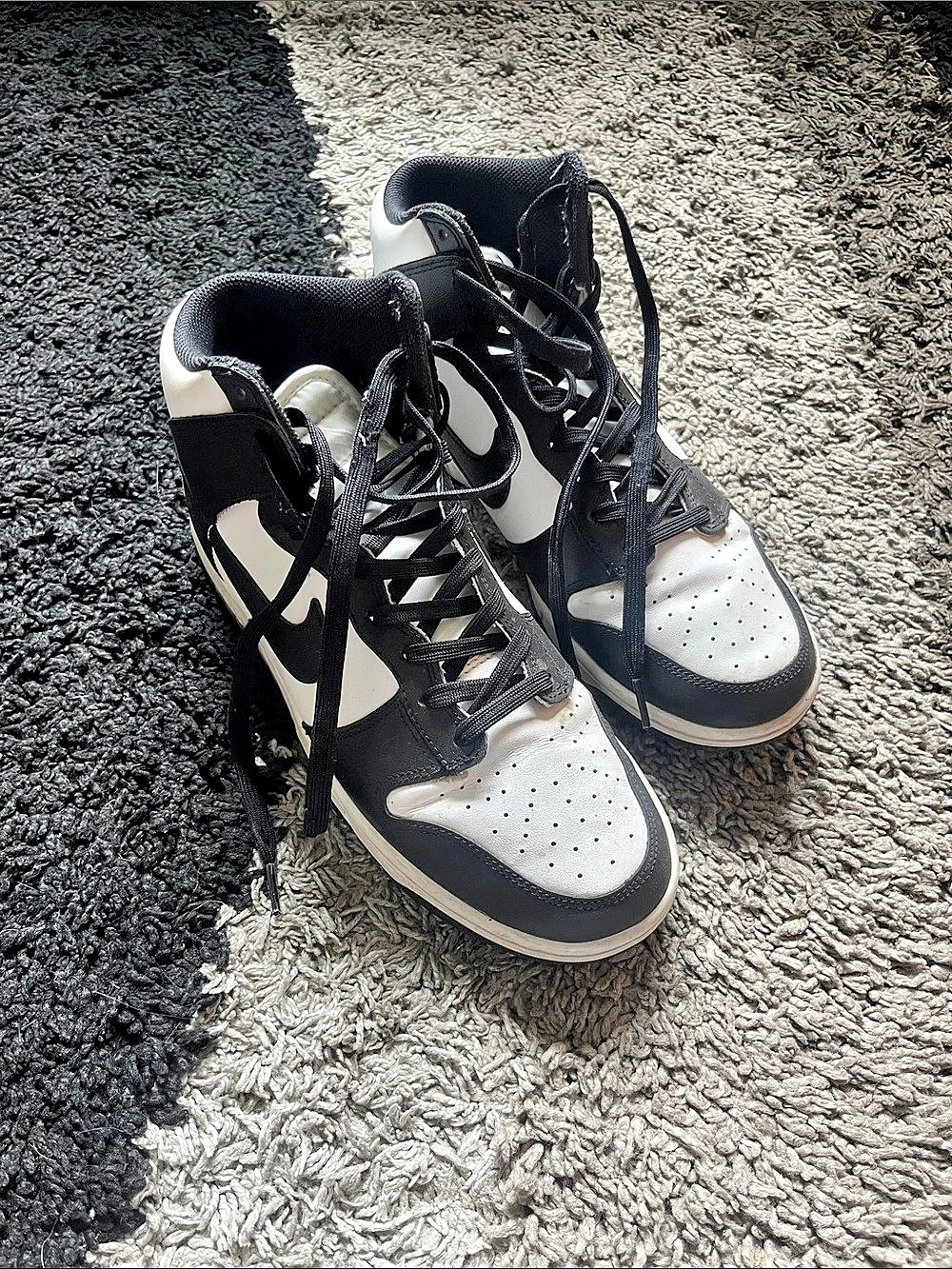 Nike Dunk High Retro "Panda" Black & White Sneakers